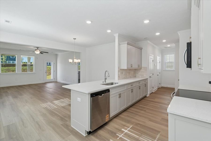 Furnished interior view inside a new home in Tillery Park, Grovetown (Image 7). Furnished interior view inside a new home in Tillery Park, Grovetown (Image 7).