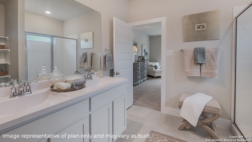 Furnished interior view inside a new home in Brookstone Creek, San Antonio (Image 7).