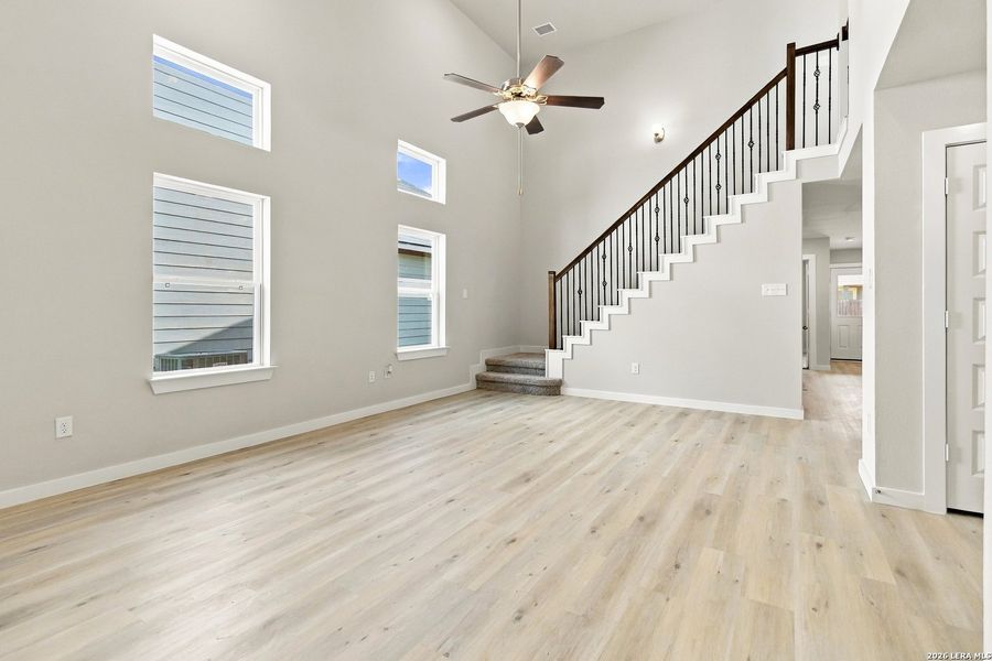 Spacious, unfurnished interior of a new home in Red Hawk Landing, San Antonio (Image 19). Spacious, unfurnished interior of a new home in Red Hawk Landing, San Antonio (Image 19).