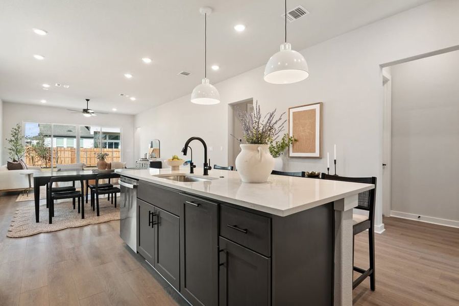Furnished interior view inside a new home in Arbor Collection at Heritage, Dripping Springs (Image 11).