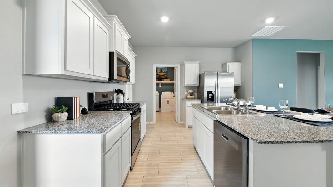 Furnished interior view inside a new home in Monarch at the Meadows, Ponder (Image 8).