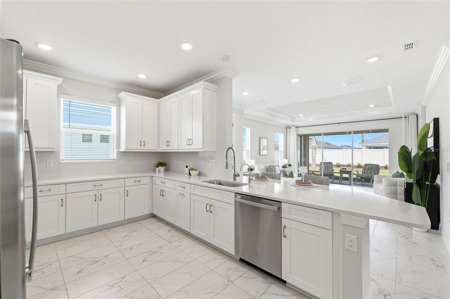 Furnished interior view inside a new home in , Wesley Chapel (Image 9).