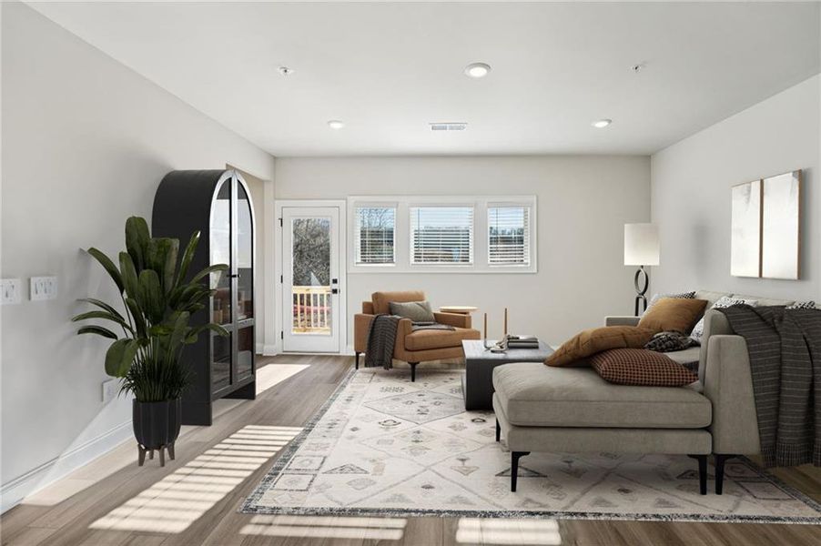 Furnished interior view inside a new home in , Cumming (Image 13). Furnished interior view inside a new home in , Cumming (Image 13).