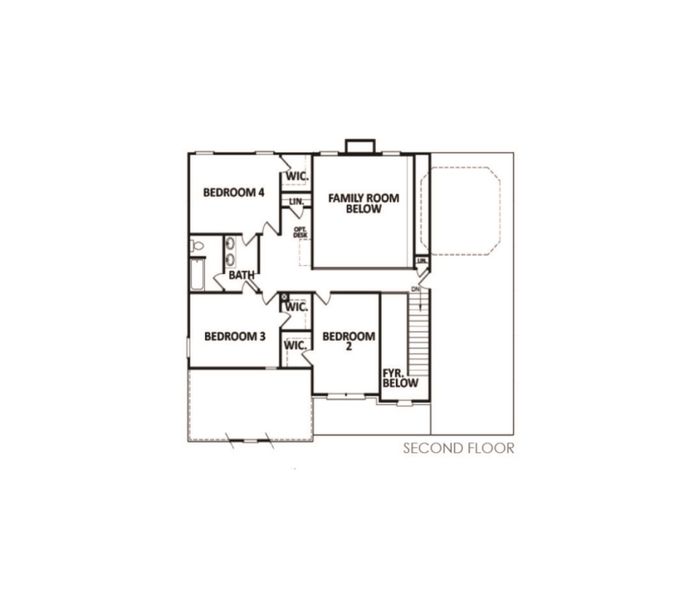 2D floor plan layout of this home in Spring Creek, Monroe, GA (Image 3).