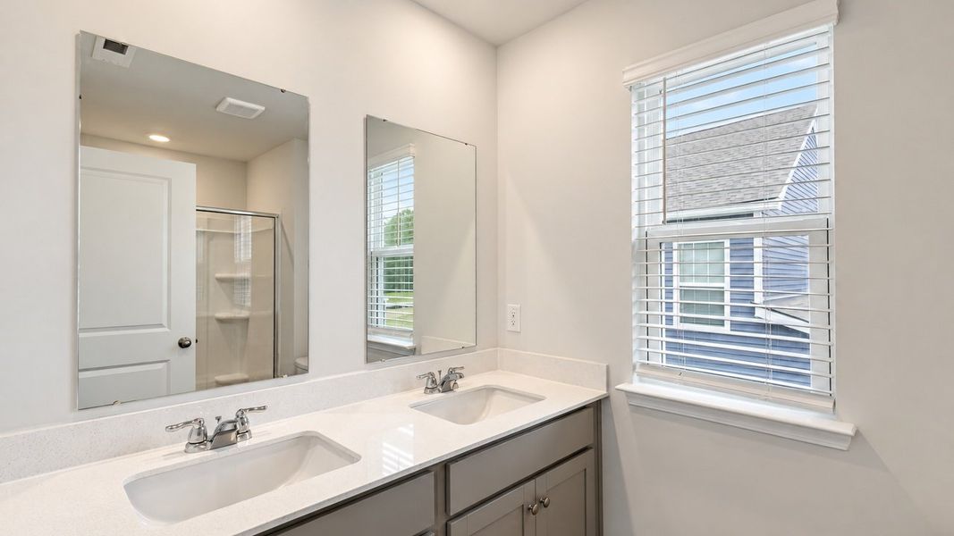 Furnished interior view inside a new home in The Cove at Mallard Crossing, Summerville (Image 10). Furnished interior view inside a new home in The Cove at Mallard Crossing, Summerville (Image 10).