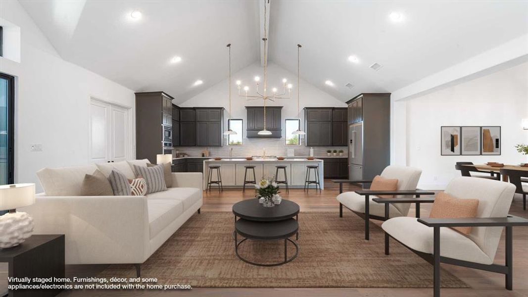 Furnished interior view inside a new home in Adkins Park 70', Hurst (Image 10).