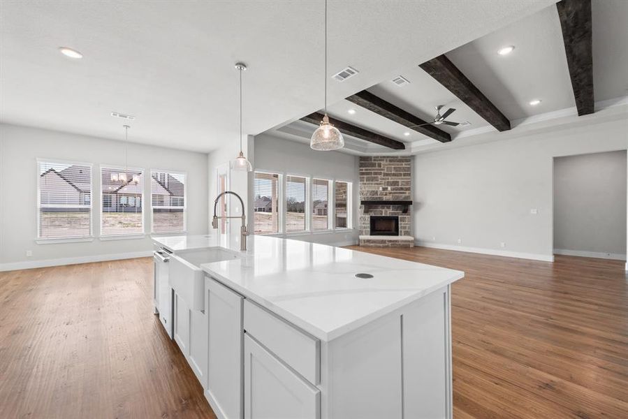Furnished interior view inside a new home in King Crossing Estates, Van Alstyne (Image 7). Furnished interior view inside a new home in King Crossing Estates, Van Alstyne (Image 7).