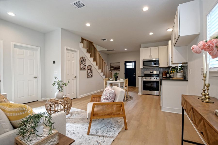 Furnished interior view inside a new home in , Round Rock (Image 9). Furnished interior view inside a new home in , Round Rock (Image 9).