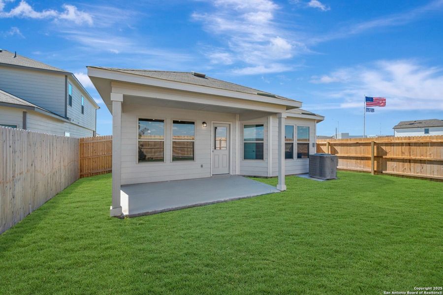 Exterior details and patio area of a home in Park Place, New Braunfels (Image 4). Exterior details and patio area of a home in Park Place, New Braunfels (Image 4).