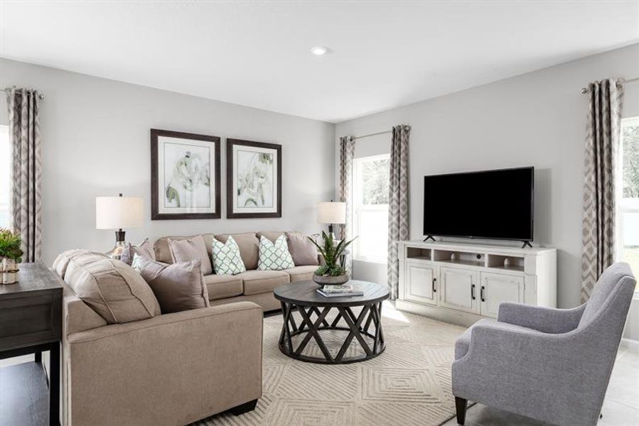 Representative furnished interior of a home built from the Sweet Bay by Ryan Homes in Touchstone, Lakeland (Image 9).