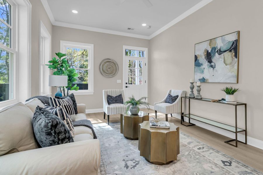 Furnished interior view inside a new home in , Charleston (Image 3).