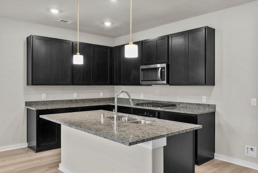 Furnished interior view inside a new home in Windrose Green 50', Angleton (Image 7).