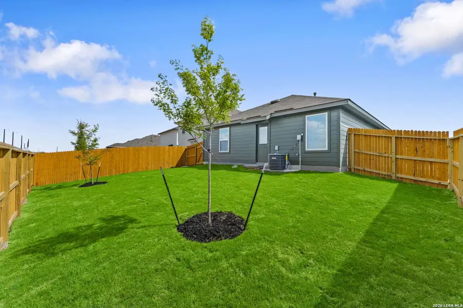 Exterior details and patio area of a home in Preserve at Medina, Von Ormy (Image 2). Exterior details and patio area of a home in Preserve at Medina, Von Ormy (Image 2).
