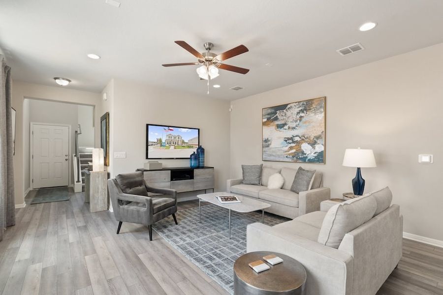 Furnished interior view inside a new home in Messinger Village, Austin (Image 5).