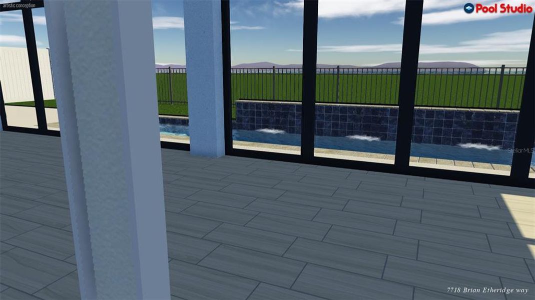 Exterior details and patio area of a home in , The Villages (Image 26). Exterior details and patio area of a home in , The Villages (Image 26).