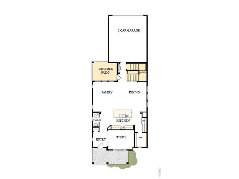 2D floor plan layout of this home in Kinston Cottage, Loveland, CO (Image 4). 2D floor plan layout of this home in Kinston Cottage, Loveland, CO (Image 4).