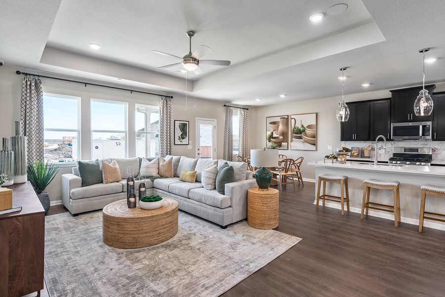 Furnished interior view inside a new home in Lisso, Pflugerville (Image 9).