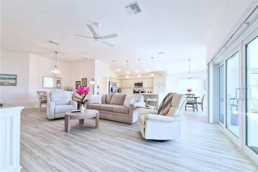Furnished interior view inside a new home in , The Villages (Image 14).