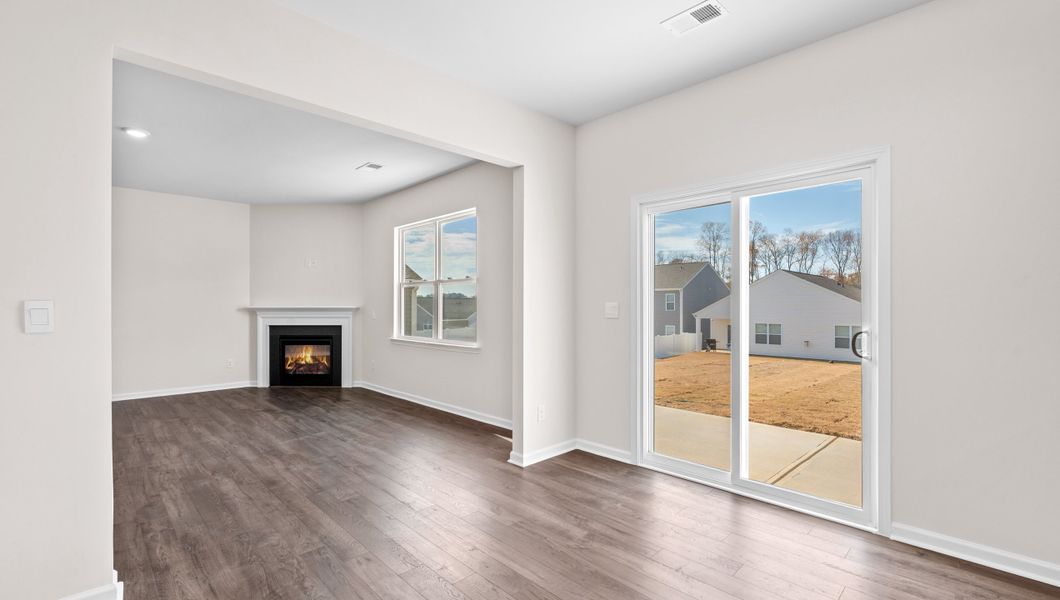 Representative unfurnished interior of a home built from the Biltmore by D.R. Horton in Hunters Ridge, Woodruff (Image 23).