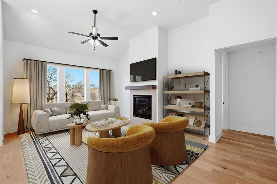 Furnished interior view inside a new home in Pecan Grove, Burleson (Image 15).