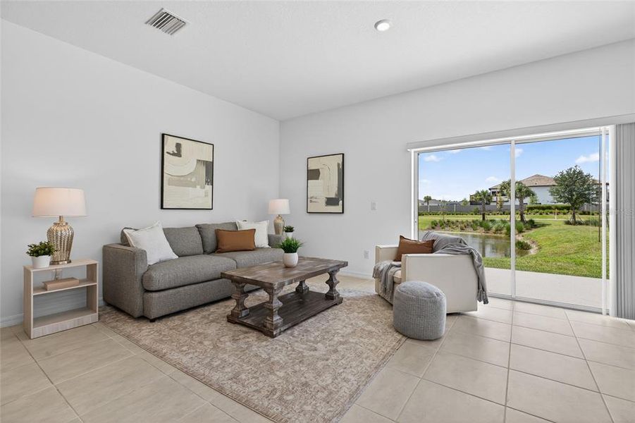 Furnished interior view inside a new home in , Wesley Chapel (Image 11).
