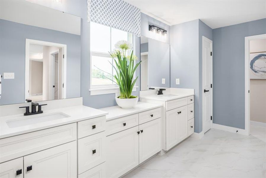 Representative furnished interior of a home built from the Normandy by Ryan Homes in Eagles Crest, Cornelia (Image 26).