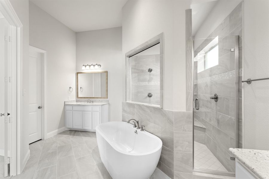 Representative furnished interior of a home built from the Brentwood by Windsor Homes in Nelson Lake Estates, Rockwall (Image 12).