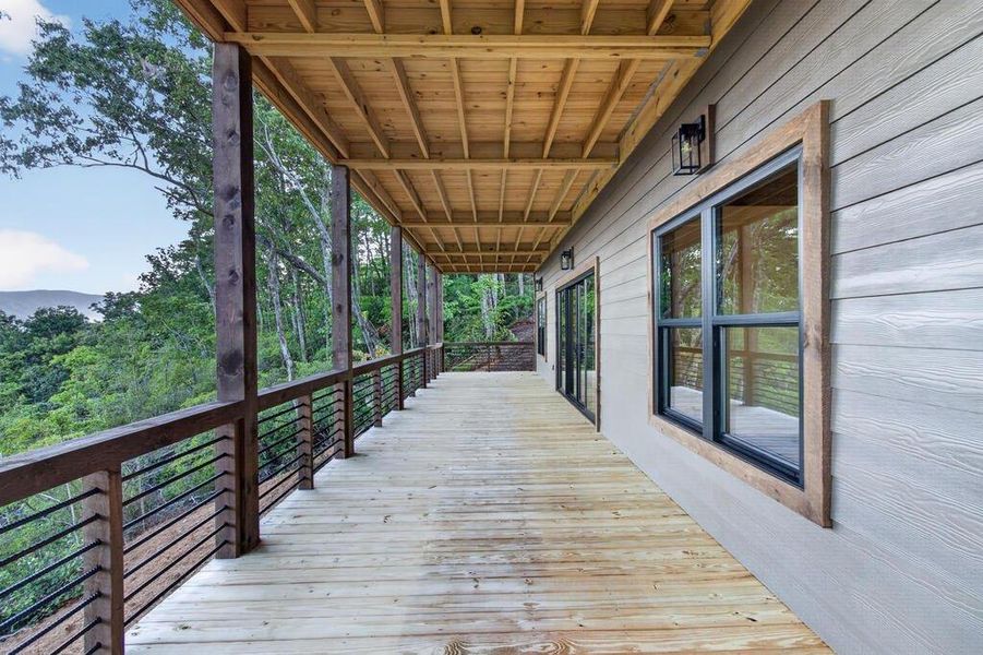 Exterior details and patio area of a home in , Blue Ridge (Image 34).