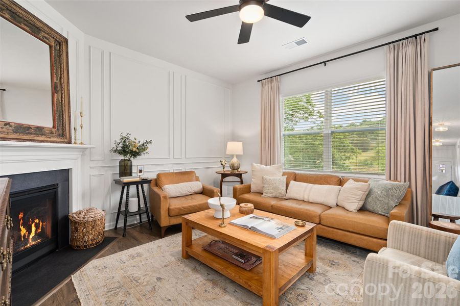 Furnished interior view inside a new home in Valleywood Farms, Waynesville (Image 38).