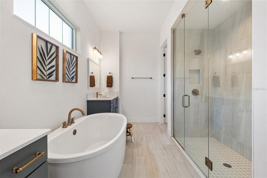 Furnished interior view inside a new home in , Okahumpka (Image 9).