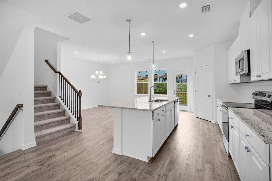 Furnished interior view inside a new home in Auburn Glen Towns, Dacula (Image 13).