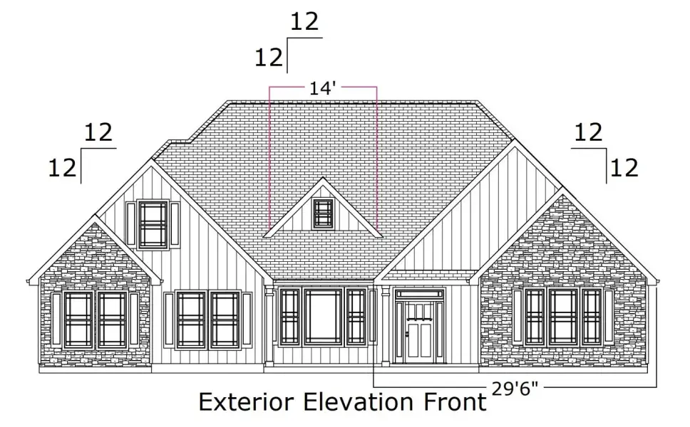 Exterior rendering of this home design in Smokey Hills, Campobello, SC (Image 1). Exterior rendering of this home design in Smokey Hills, Campobello, SC (Image 1).