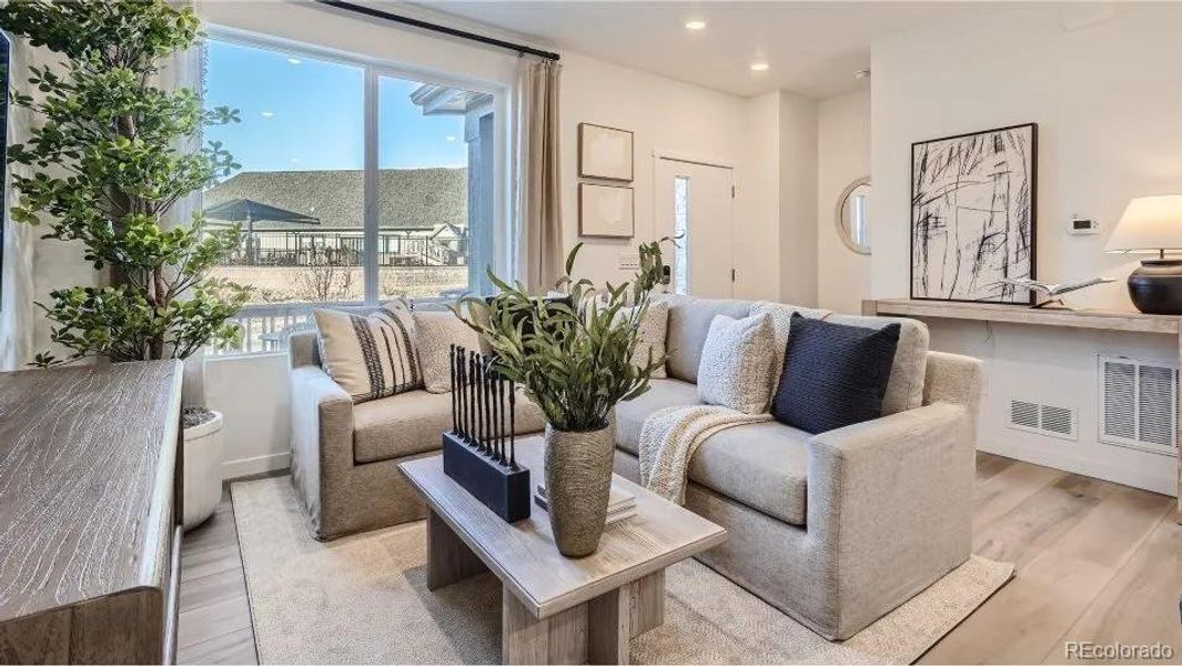 Furnished interior view inside a new home in Vermilion Creek: The Parkside Collection, Centennial (Image 14). Furnished interior view inside a new home in Vermilion Creek: The Parkside Collection, Centennial (Image 14).