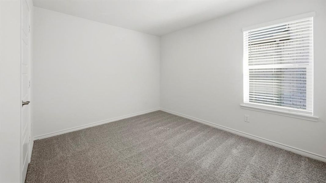 Unfurnished room featuring carpet floors and baseboards