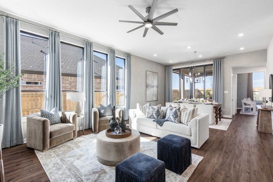 Representative Family Room - some options shown