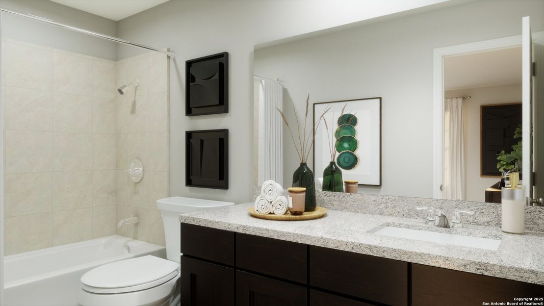Furnished interior view inside a new home in Applewhite Meadows, San Antonio (Image 15). Furnished interior view inside a new home in Applewhite Meadows, San Antonio (Image 15).