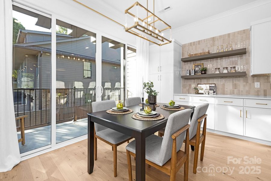 Furnished interior view inside a new home in , Charlotte (Image 38).