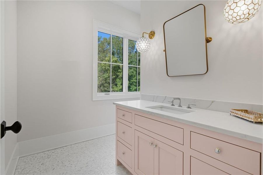 Furnished interior view inside a new home in Crossroads, Alpharetta (Image 46).