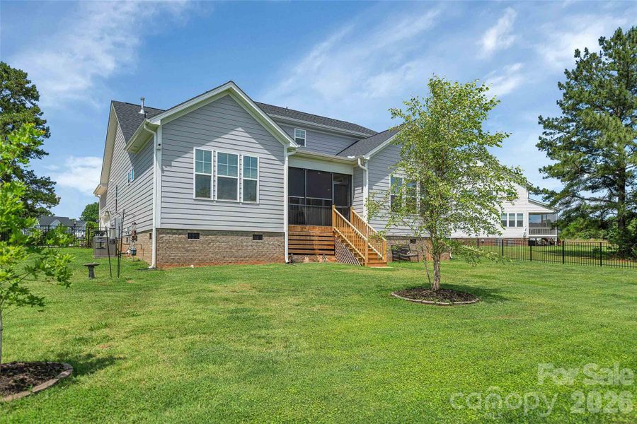 Exterior details and patio area of a home in , Clover (Image 22).