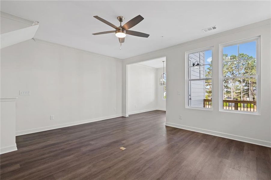 Spacious, unfurnished interior of a new home in The Village at River Green, Canton (Image 17).