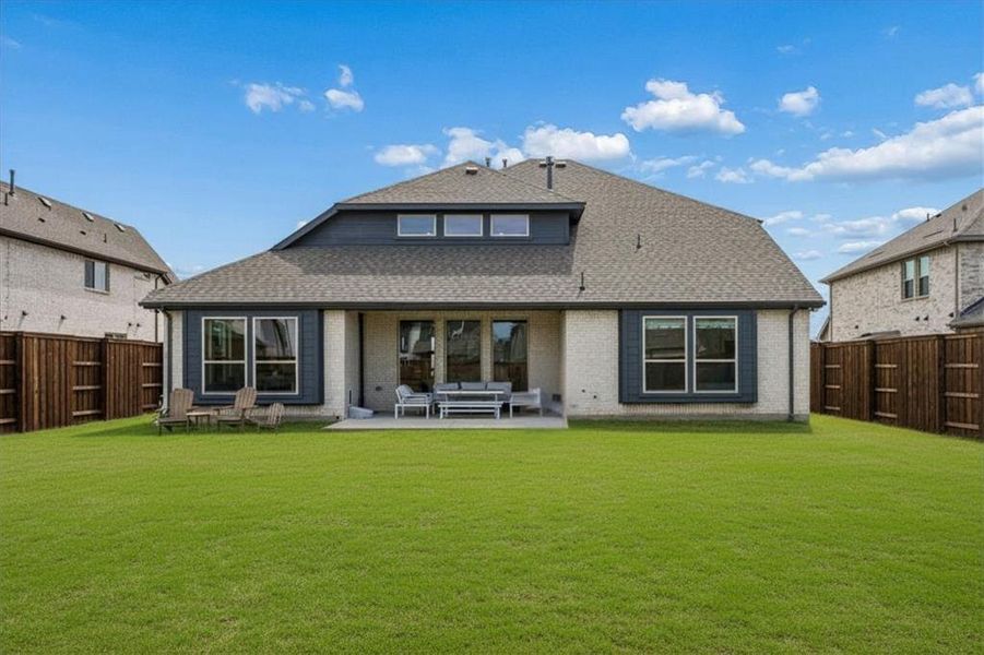 Exterior details and patio area of a home in , Prosper (Image 21).