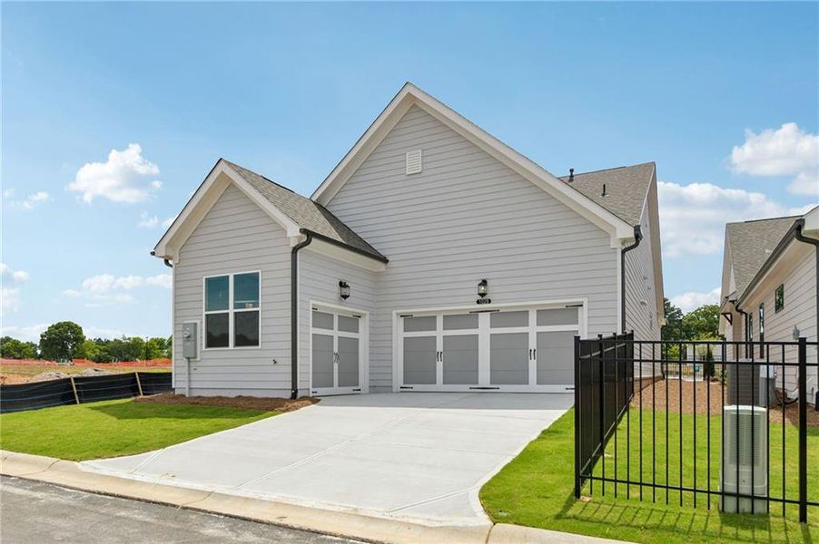 Front exterior of a new home in Aberdeen, Hoschton, GA, highlighting curb appeal (Image 24).