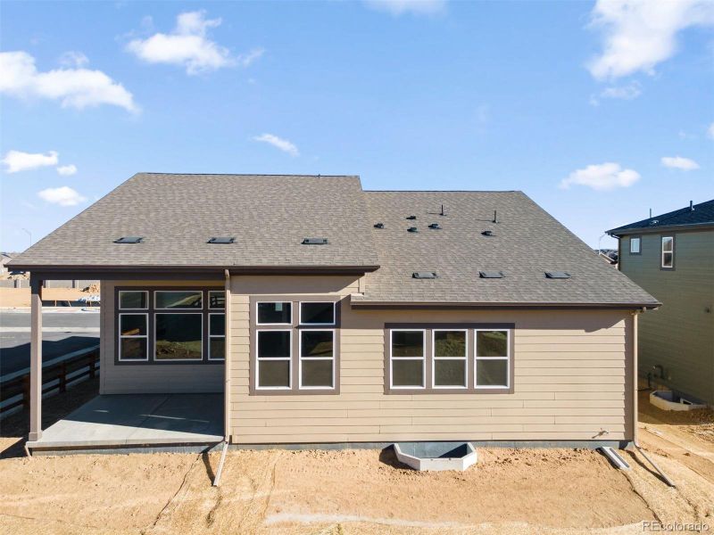 Exterior details and patio area of a home in Talon Pointe, Thornton (Image 3).
