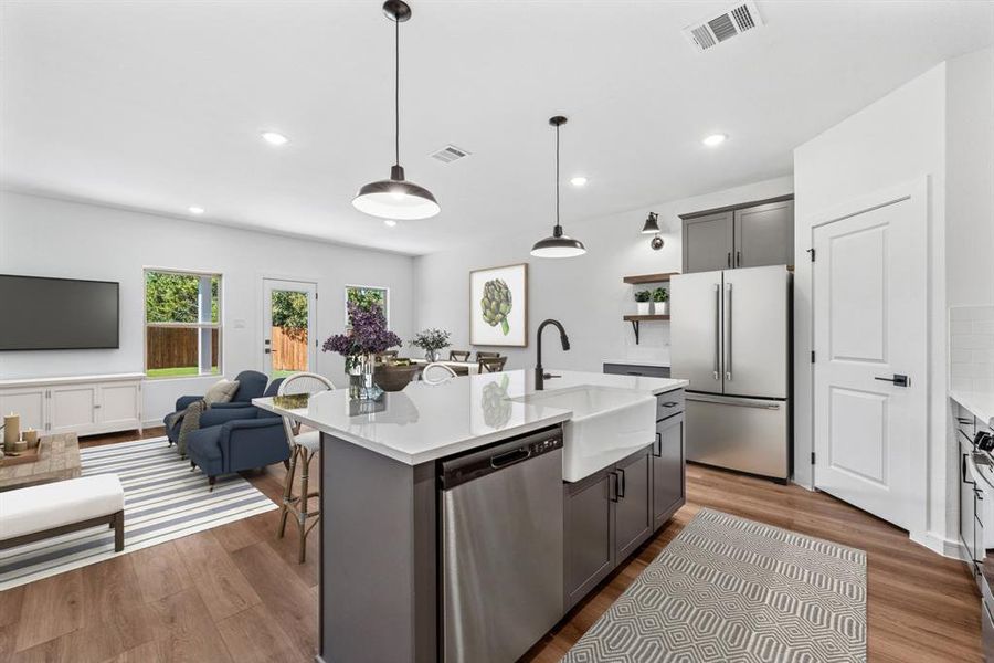 Furnished interior view inside a new home in Caldwell Lakes, Dallas (Image 5). Furnished interior view inside a new home in Caldwell Lakes, Dallas (Image 5).