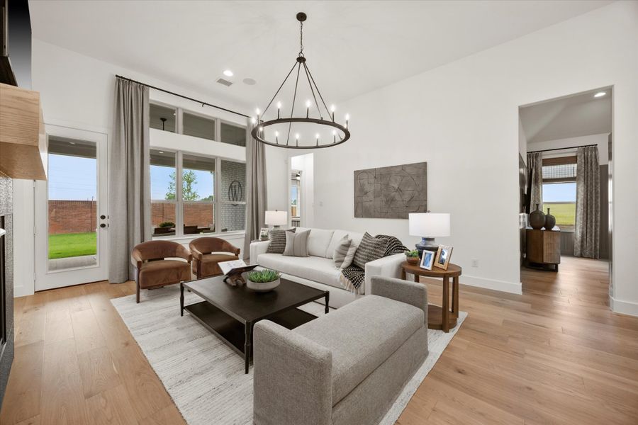 Representative furnished interior of a home built from the Marshall by Windsor Homes in Anna Town Square, Anna (Image 18).