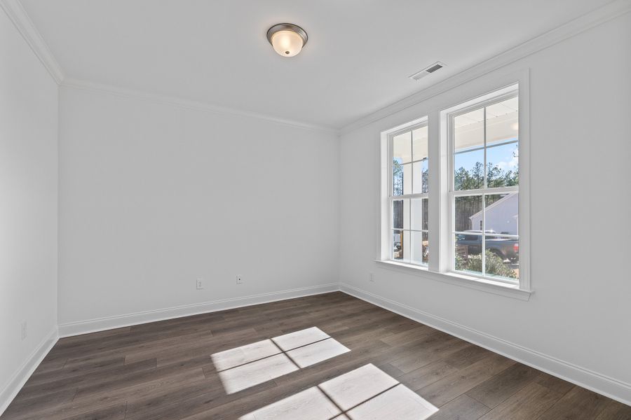 Representative unfurnished interior of a home built from the The Hampton by RobuckHomes in Baylee Ridge, Selma (Image 92). Representative unfurnished interior of a home built from the The Hampton by RobuckHomes in Baylee Ridge, Selma (Image 92).