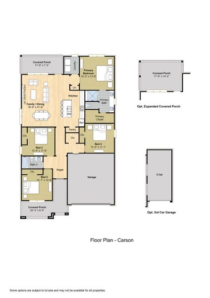 2D floor plan layout for the Carson by Grant & Co in Amherst, Cordova, TN (Image 3).