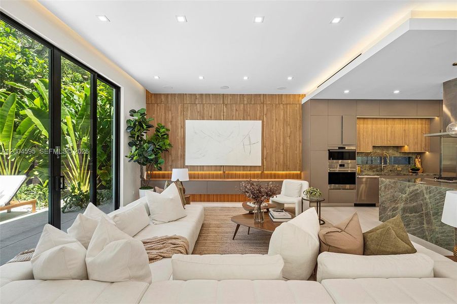 Furnished interior view inside a new home in , Miami (Image 8).