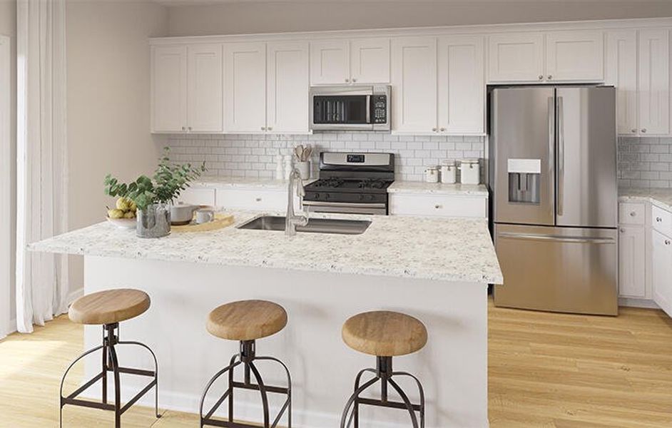 Furnished interior view inside a new home in Sweetgrass at Summers Corner, Summerville (Image 3).