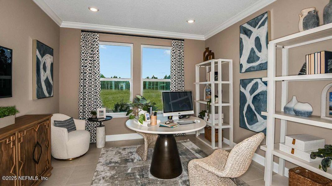 Furnished interior view inside a new home in Colbert Landings, Palm Coast (Image 8).